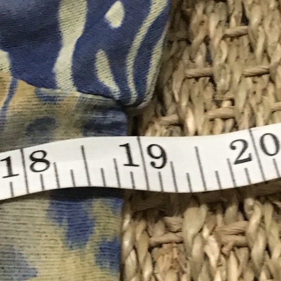 EUC LIOR PARIS EUC Pretty  Blue/Yellow Lined Top - Picture 10 of 11